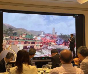 Live demonstration on collaborative VR Metaverse system at SDSC 10th Anniversary Dinner